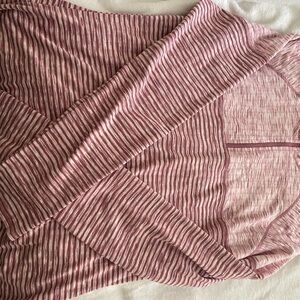 Striped Pink Long Sleeve Top